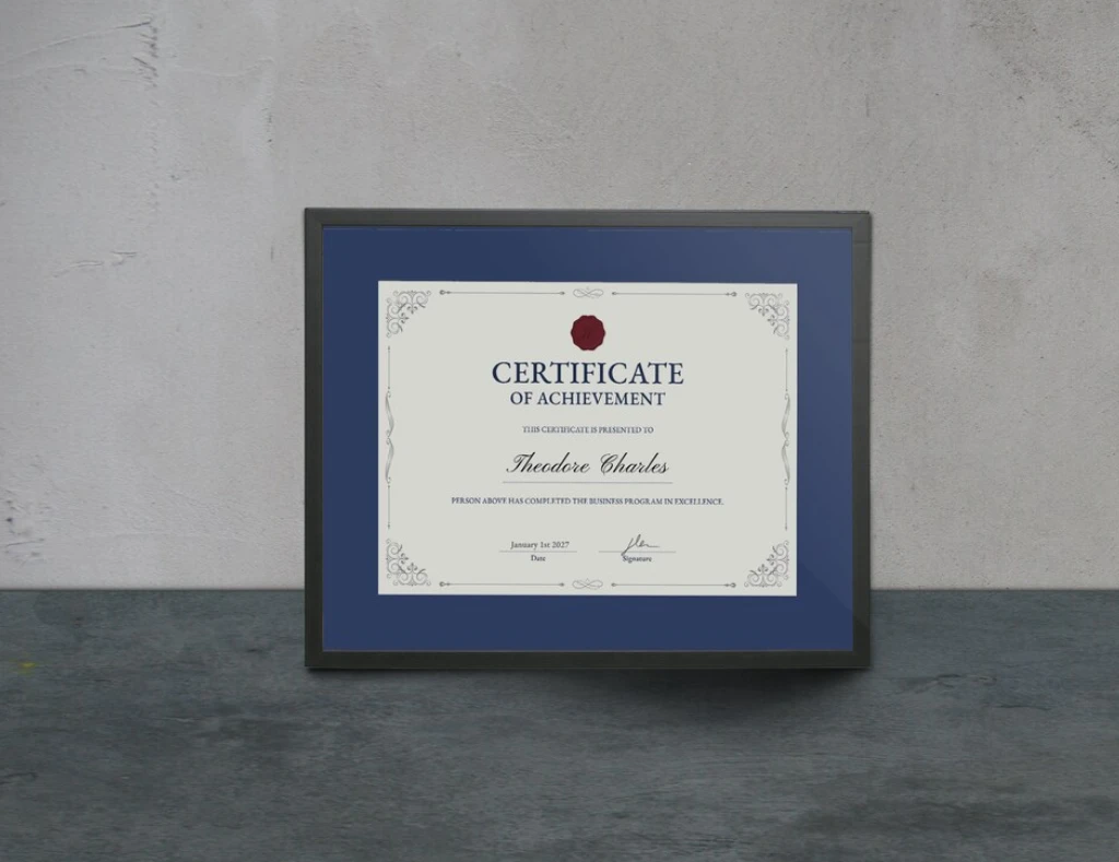 Graduation diploma frame