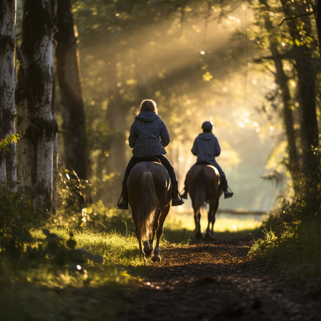 Horseback riding lesson