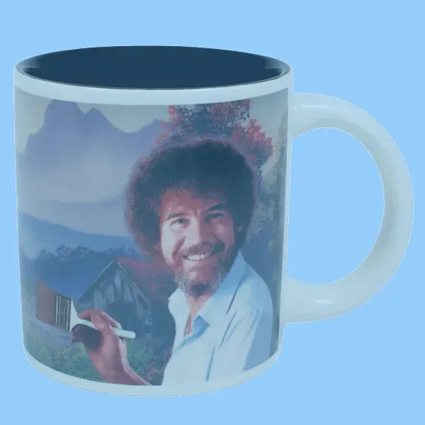 Bob Ross Self-Painting Mug